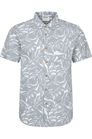 Mountain Warehouse 100% Organic Cotton Tropical Printed Mens Short Sleeved ShirtL