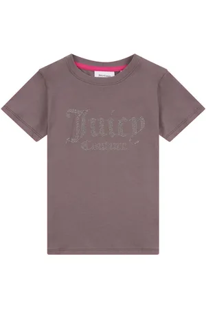 Juicy Couture Girls Fitted Diamante 100% Cotton T-Shirt14
