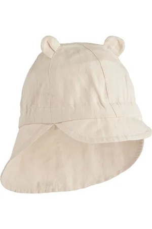 Liewood Cream Gorm Linen Sun Hat With Ears8692 cm