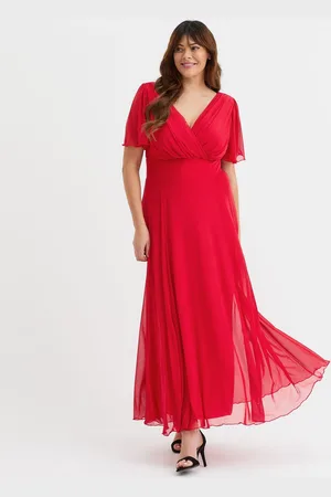 Scarlett & Jo Isabelle Solid Float Sleeve Maxi Dress50