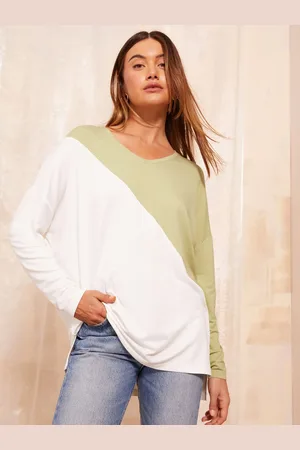 Friends Like These Soft Jersey V Neck Long Sleeve Tunic Top42