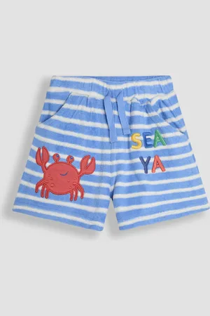 JoJo Maman Bébé Crab Appliqué Textured Shorts9298 cm