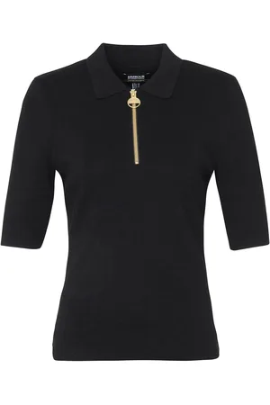 Barbour Emerson Knitted Black Polo Shirt46