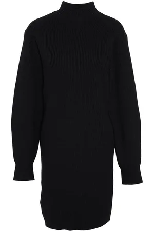 Barbour 100% Cotton Franchesca Funnel Neck Ribbed Knit Dress46