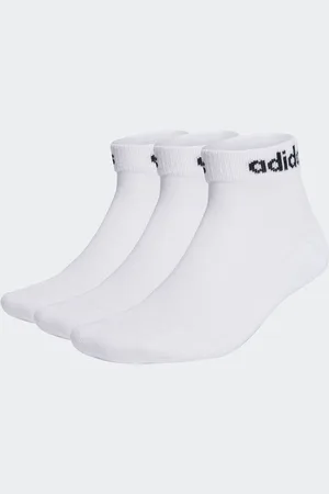 adidas Zestaw 3 par skarpetek Linear za kostkę, z amortyzacjąUK 12.5