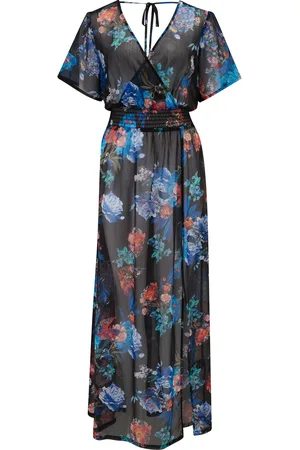 Pour Moi Short Sleeve Chiffon Wrap Maxi Kaftan38