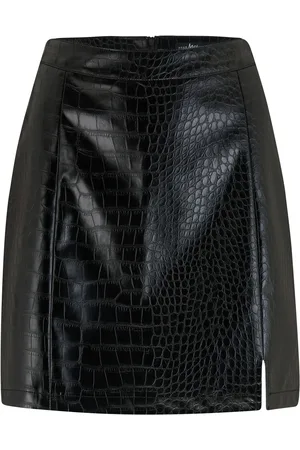 Pour Moi Kenza Snake Pattern Faux Leather Mini Skirt46