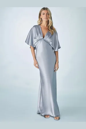Next Bridesmaid Satin Flutter Sleeve Maxi Dress42
