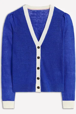 Boden Liv V-Neck 100% Linen CardiganM