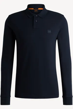HUGO BOSS Logo Patch Slim Fit Pique Polo ShirtS