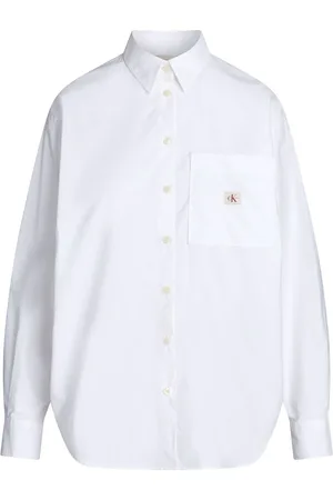 Calvin Klein Relaxed 100% Cotton Long Sleeve ShirtS