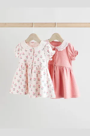 Next Jersey Baby Dresses 2 Pack (0-18mths)50 cm
