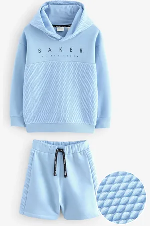 Ted Baker Blue Quilted Hoodie And Shorts Set10 lat (140 cm)