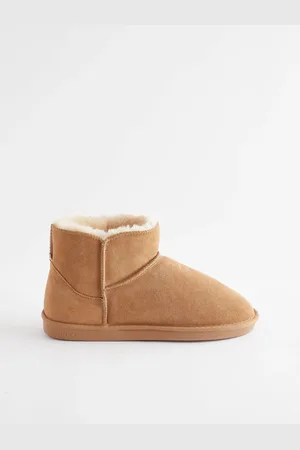 Next Faux Fur Lined Suede Slipper BootsEU 35.5 (UK 3)