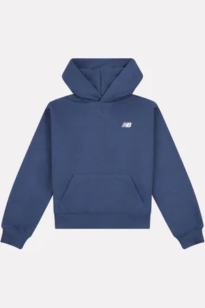 New Balance Small Girls Brush Back Logo Hoodie7