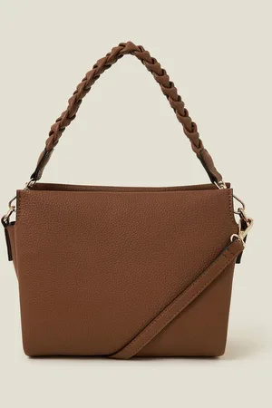 Accessorize Braid Strap Faux Leather Cross-Body BagJeden