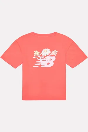 New Balance Kids Floral Vines Back Graphic 100% Cotton T-Shirt140146 cm