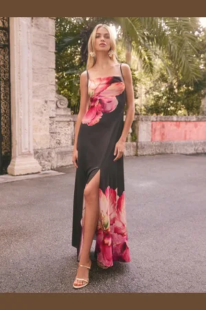 Lipsy London Floral Printed Cowl Cami Maxi Dress40