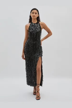 ilta Sequinned and Beaded Halter-Neck Dress36