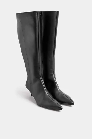 Long Tall Sally Dressy Knee High Point PU BootsEU 40 (UK 7)