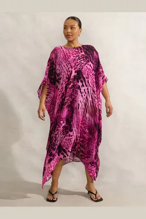 Live Unlimited London Curve Animal Print Kaftan DressEU 44 (UK 16)