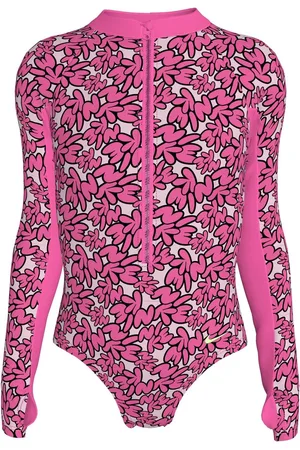 Nike Bubble Script Long Sleeve Swimsuit 1 Piece166168 cm
