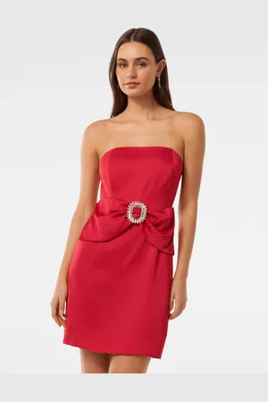 Forever New Sanji Satin Strapless Mini Dress38