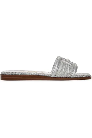 Sam Edelman Regular Fit Silver Irina Slider SandalsEU 40.5 (UK 7)