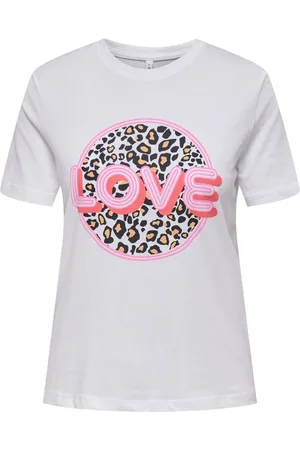 ONLY Leopard Print Love T-Shirt36