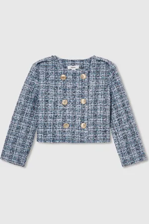 Reiss Magda Double-Breasted Bouclé Jacket6