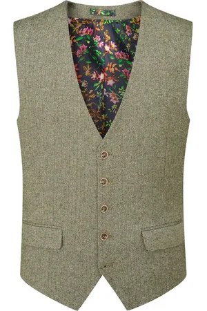 Skopes Jude Tweed Tailored Fit Suit Waistcoat44 Regular (UK 34 R)