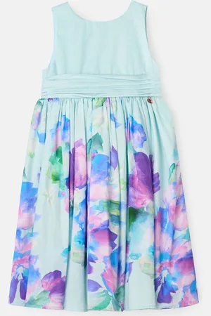 Angel & Rocket Elisa Mint Print Border Bow Back Dress11 lat (146 cm)