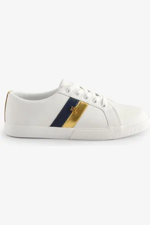Ralph Lauren Janson Logo Leather TrainersEU 35.5 (UK 3)