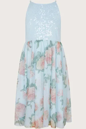 Monsoon Truth Sequin Floral Print Tulle Dress9 lat (134 cm)
