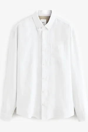 Next Cotton Linen Blend Long Sleeve ShirtXL