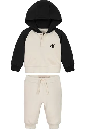 Calvin Klein Stretch Cotton Hoodie And Joggers Set3-6 miesięcy