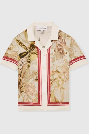 Reiss Santana NYBG Satin Floral-Print Shirt116122 cm