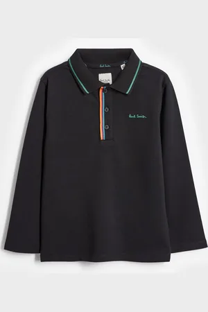Paul Smith Boys Long Sleeve Signature 100% Cotton Polo Shirt8