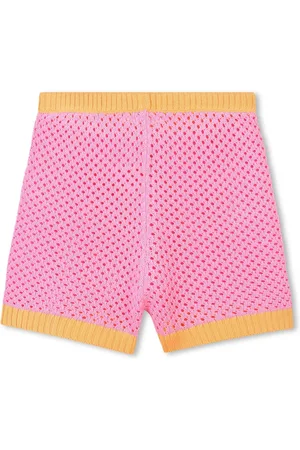 Billieblush Pink Crochet Shorts With Contrast Colour Detail116122 cm