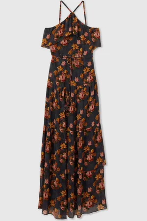 Paige Silk Georgette Floral Print Maxi Dress34