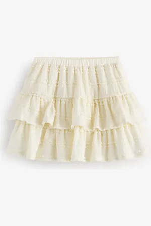Next Frill Textured Skirt (3-16yrs)14 lat (164 cm)