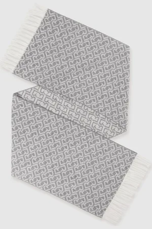 Reiss Bowen Logo Jacquard Scarf With WoolJeden