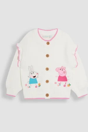 JoJo Maman Bébé Peppa Pig Embroidered Cardigan7480 cm