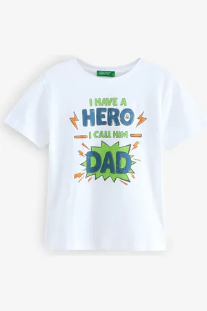 Benetton Boys Younger Printed 100% Cotton White T-Shirt4