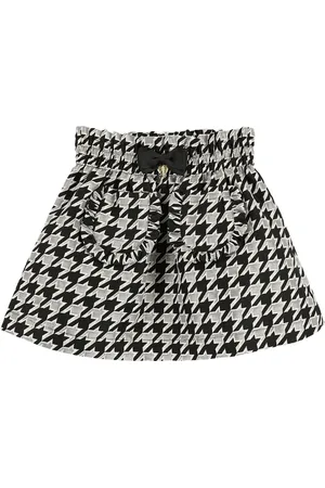 Angels Face Black Cracker Houndstooth Jacquard Skirt4