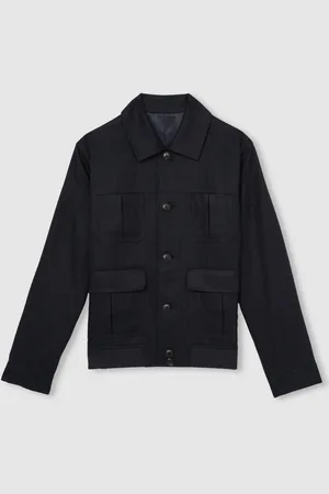 Reiss Adam Linen Four-Pocket JacketM