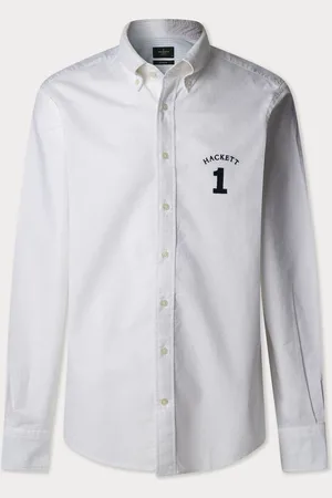 Hackett Heritage Oxford Shirt With Applique Number LogoS