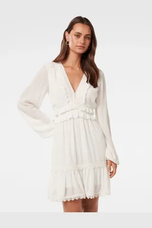 Forever New Elsa Trim High Low Mini Dress38