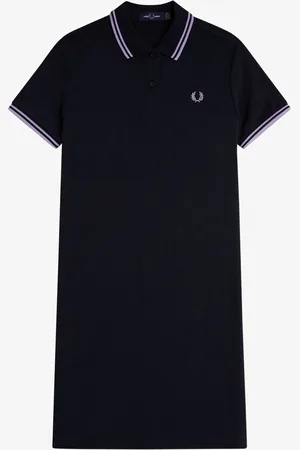 Fred Perry Navy Twin Tipped 100% Cotton Polo Dress38