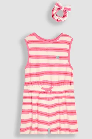 JoJo Maman Bébé Towelling Sunsuit & Scrunchie116122 cm